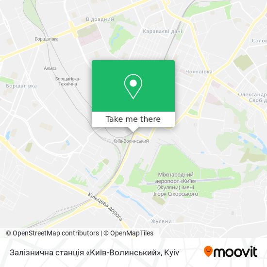 Карта Залізнична станція «Київ-Волинський»