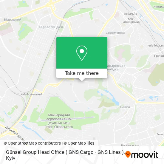 Карта Günsel Group Head Office ( GNS Cargo - GNS Lines )