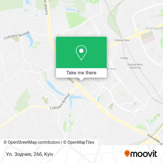 Карта Ул. Зодчих, 26б