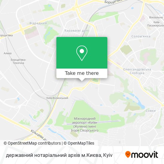Карта державний нотаріальний архів м.Києва