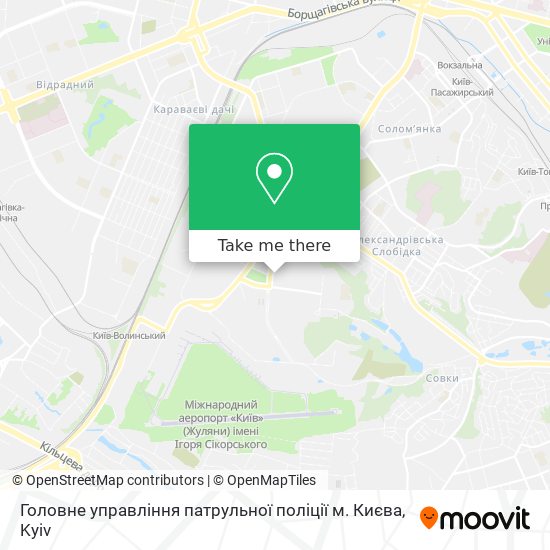 Головне управління патрульної поліції м. Києва map
