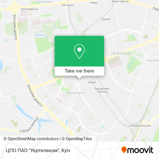 Карта ЦПО ПАО "Укртелеком"