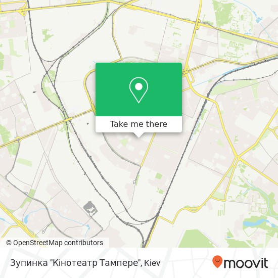 Зупинка "Кiнотеатр Тампере" map