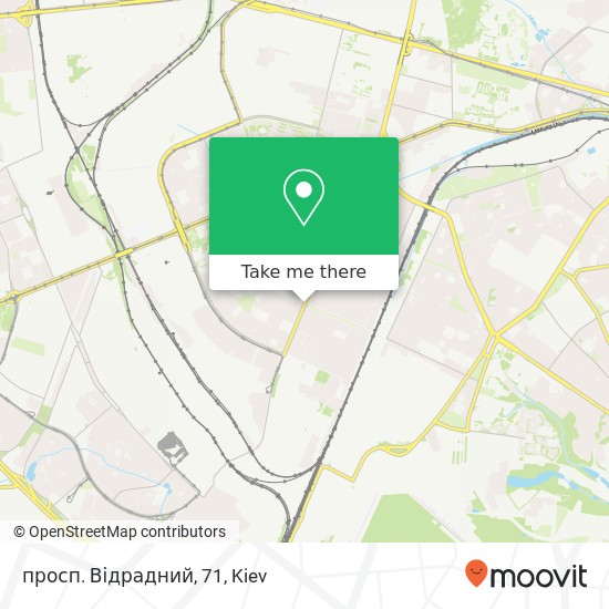 просп. Відрадний, 71 map