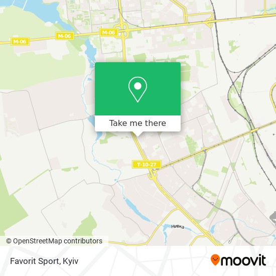 Favorit Sport map