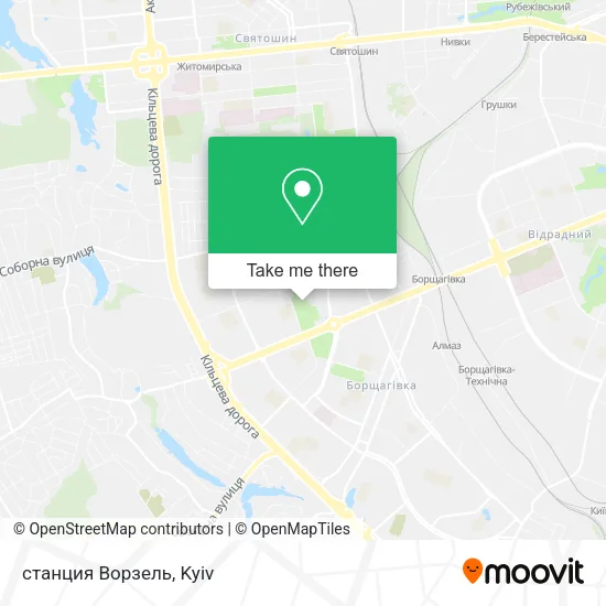 Карта станция Ворзель