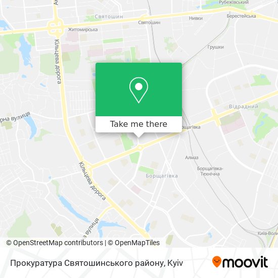 Карта Прокуратура Святошинського району