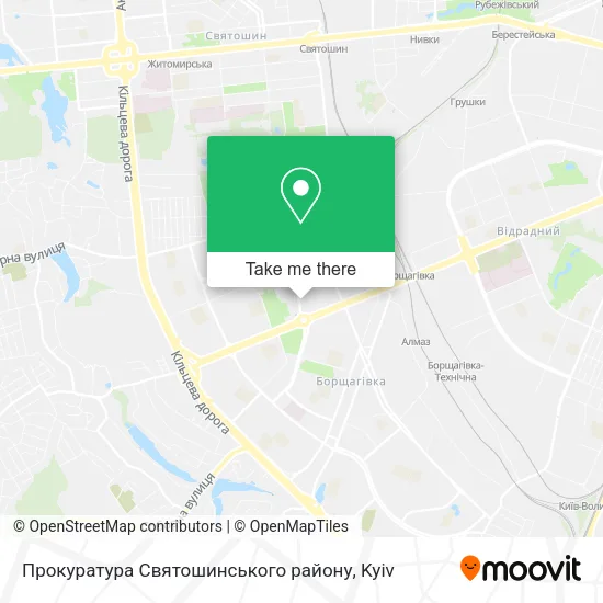 Карта Прокуратура Святошинського району