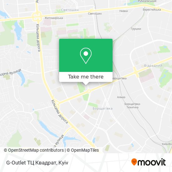 G-Outlet ТЦ Квадрат map