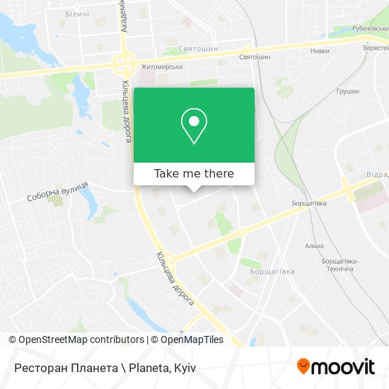 Ресторан Планета \ Planeta map