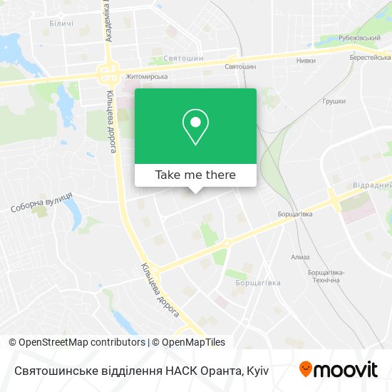 Святошинське відділення НАСК Оранта map