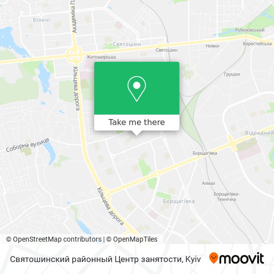 Святошинский районный Центр занятости map