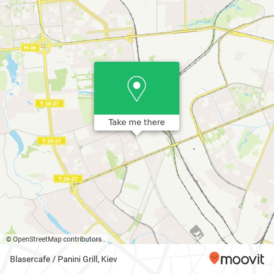 Карта Blasercafe / Panini Grill