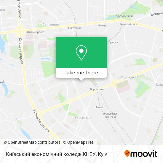 Київський економічний коледж КНЕУ map