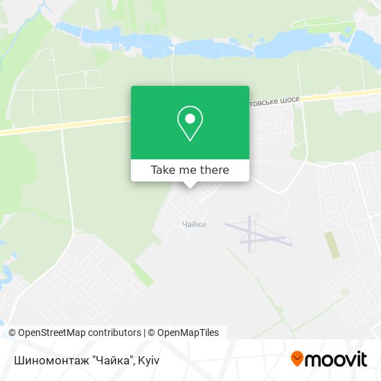 Шиномонтаж "Чайка" map