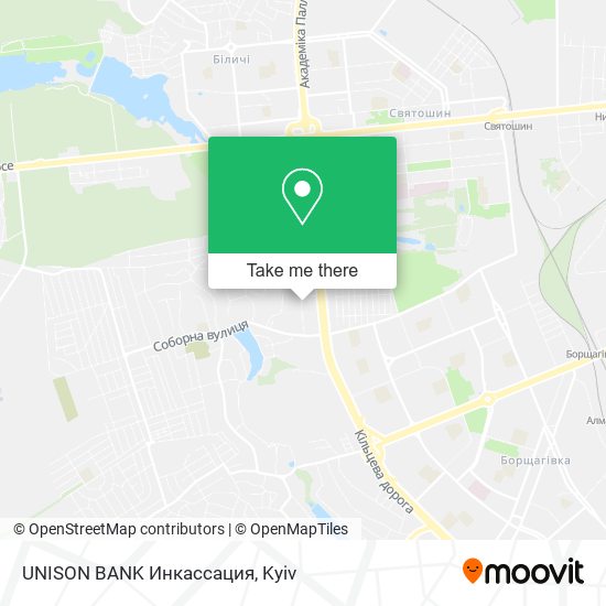 Карта UNISON BANK Инкассация