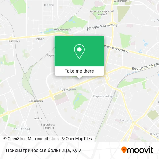 Карта Психиатрическая больница
