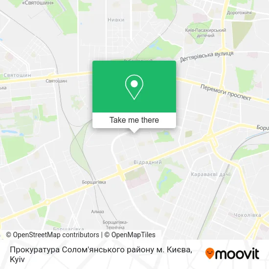 Карта Прокуратура Солом'янського району м. Києва