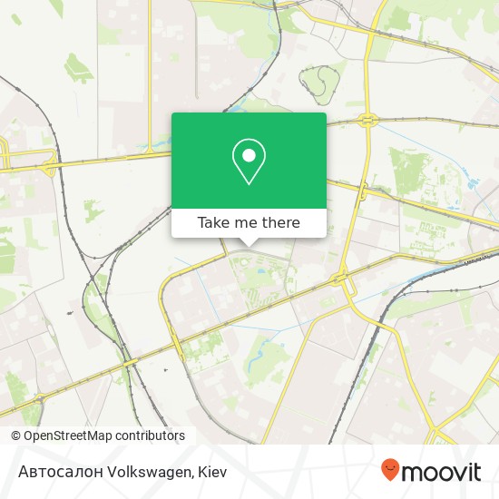 Карта Автосалон Volkswagen