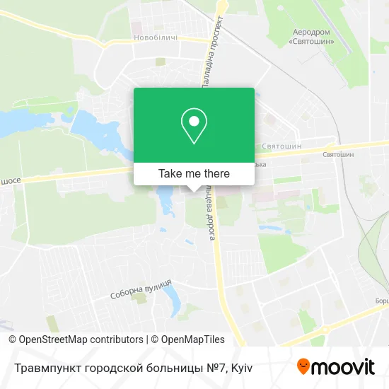 Карта Травмпункт городской больницы №7