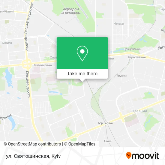 ул. Святошинская map