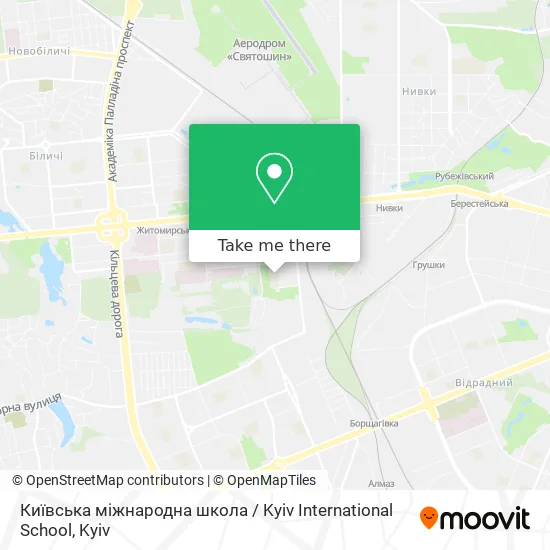 Київська міжнародна школа / Kyiv International School map