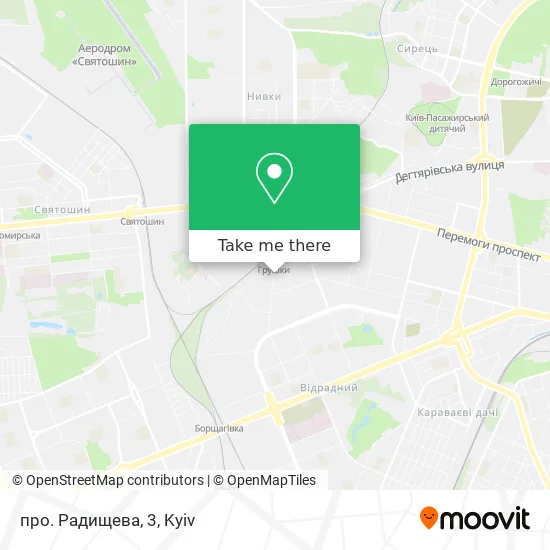 Карта про. Радищева, 3