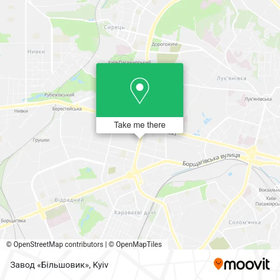 Карта Завод «Більшовик»