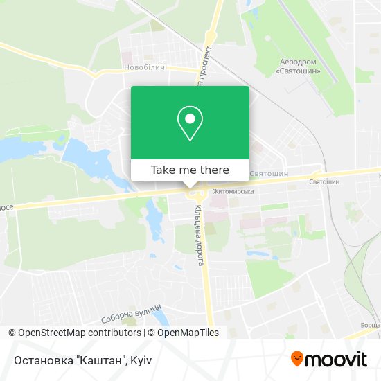 Остановка "Каштан" map