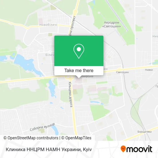Карта Клиника ННЦРМ НАМН Украини