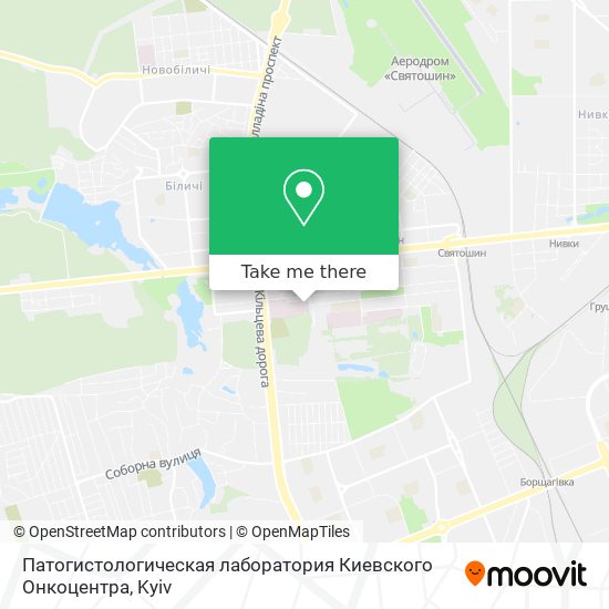 Патогистологическая лаборатория Киевского Онкоцентра map