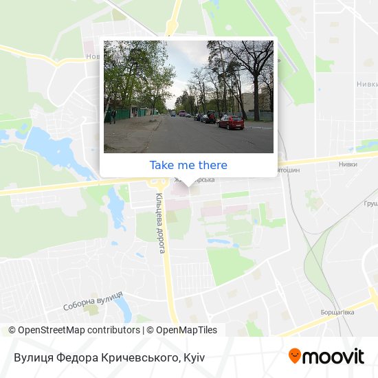 Вулиця Федора Кричевського map