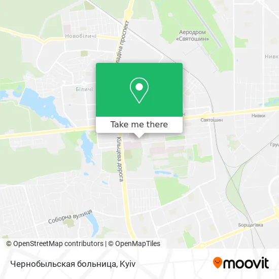Чернобыльская больница map