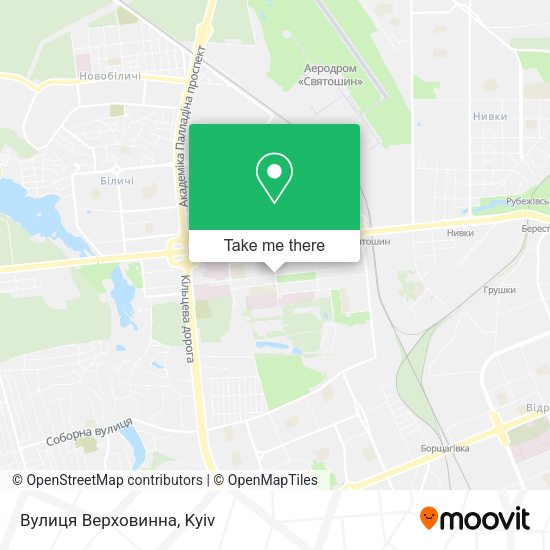 Вулиця Верховинна map