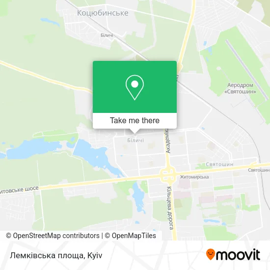 Карта Лемківська площа