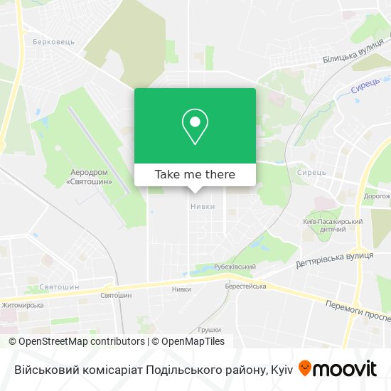 Військовий комісаріат Подільського району map