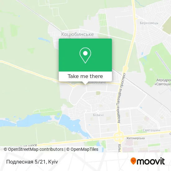 Карта Подлесная 5/21