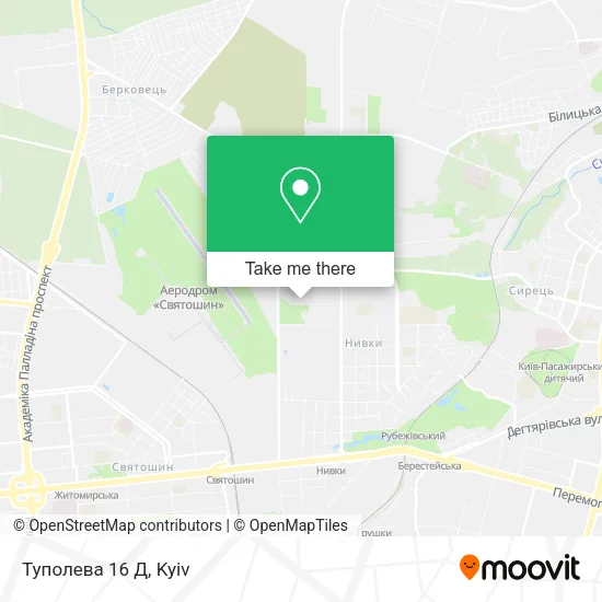 Карта Туполева 16 Д