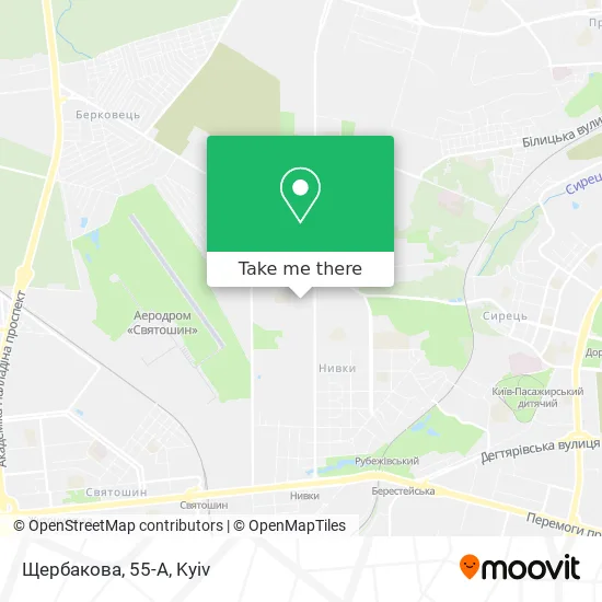 Карта Щербакова, 55-А