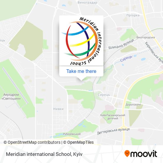 Meridian international School map