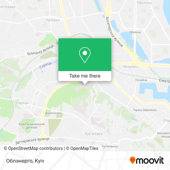 Карта Облэнерго