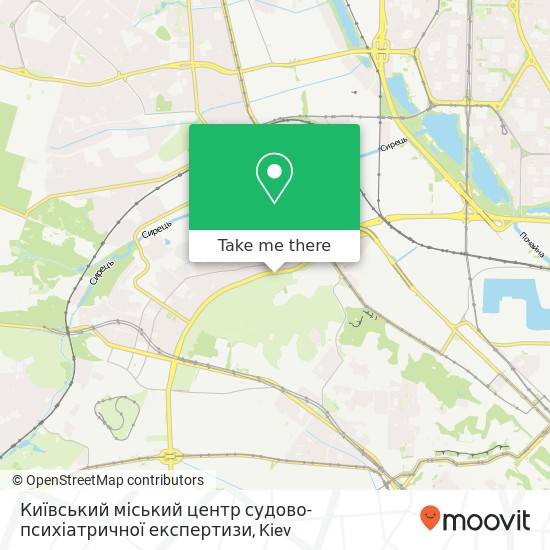 Київський міський центр судово-психіатричної експертизи map