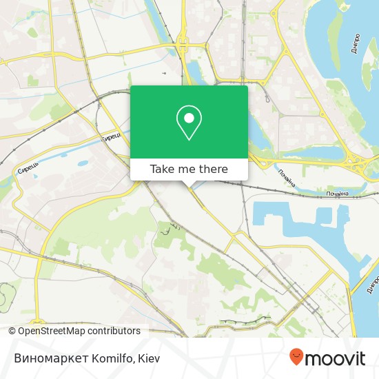 Виномаркет Komilfo map