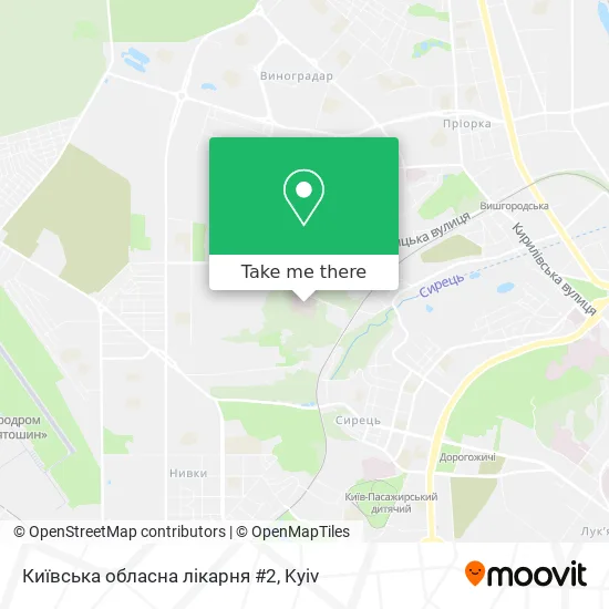 Київська обласна лікарня #2 map