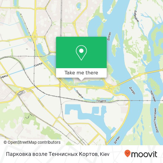 Карта Парковка возле Теннисных Кортов