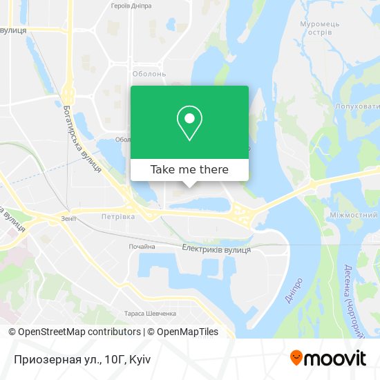 Карта Приозерная ул., 10Г