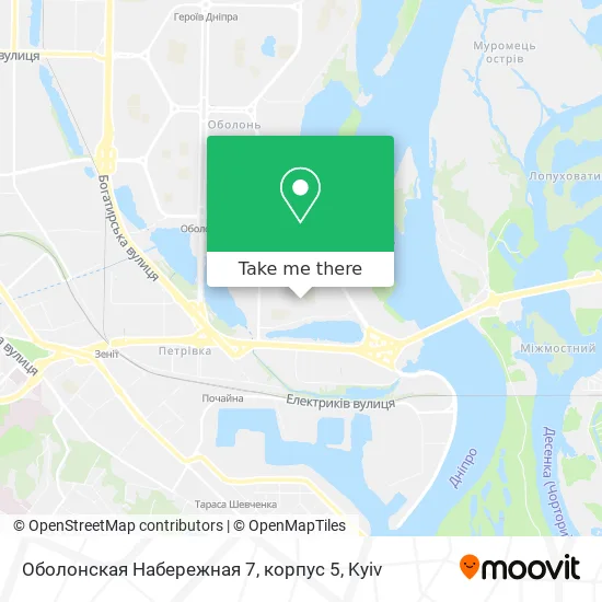 Оболонская Набережная 7, корпус 5 map