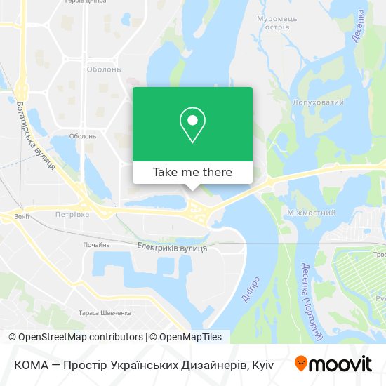 Карта КОМА — Простір Українських Дизайнерів