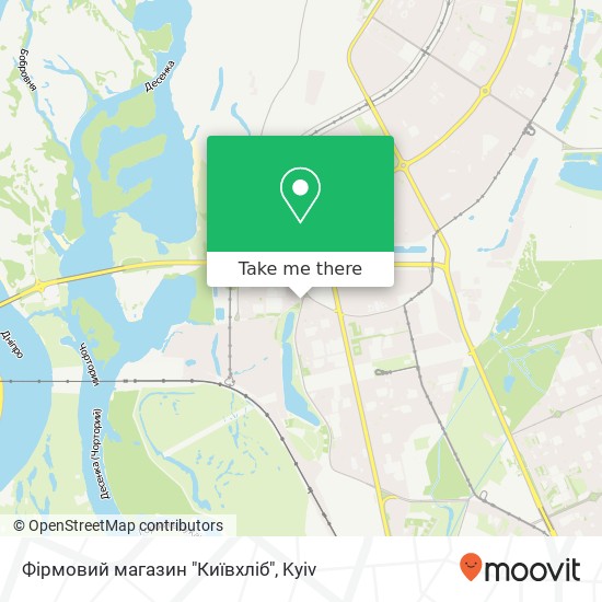 Фірмовий магазин "Київхліб" map
