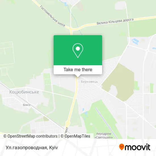 Карта Ул.газопроводная
